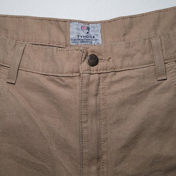 Tyndale Men's FRMC Khaki Work Utility Pants Canvas Flame Resistant Size 40x34 - Picture 4 of 15
